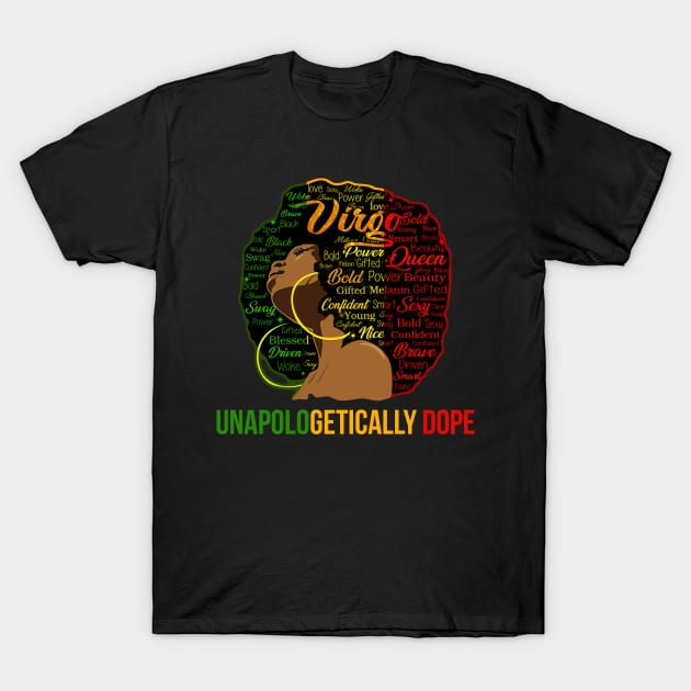 Unapologetically Dope African American Funny Afro Gift Women T-Shirt by hadlamcom